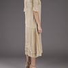 Suno Embroidery Dress in Beige (wheat) - Lyst