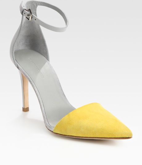 alexander wang heels yellow