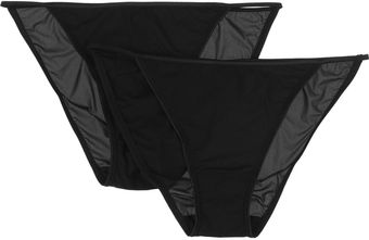  Sheer Tactel Set Of Two Tanga Briefs 