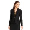 Calvin Klein Singlebutton Tweed Blazer in Black (gold) - Lyst