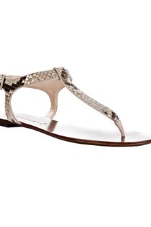 Casadei Snakeskin Textured Sandal - Lyst