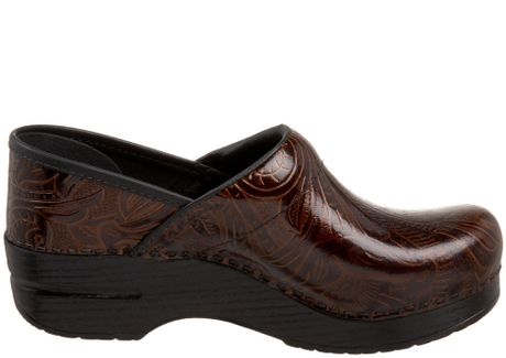 brown tooled dansko
