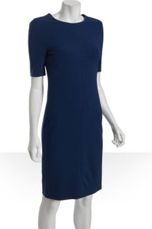Diane Von Furstenberg Pacific Blue Knit Jersey Short Sleeve Clean Lee Dress - Lyst