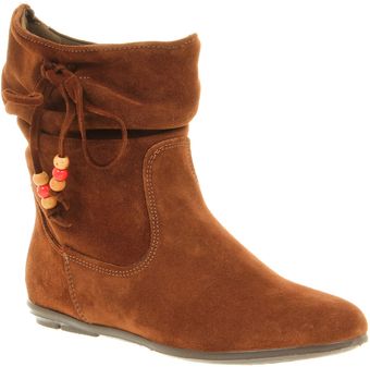  Nacho Ankle Boot Cognac Suede 