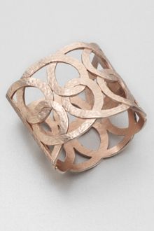 Oscar de la Renta Hammered Loop Cuff Bracelet - Lyst