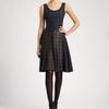 Oscar De La Renta Plaid Wool Dress in Blue (navy) - Lyst