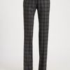 Oscar De La Renta Plaid Wool Pants in Gray (steel) - Lyst