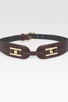 Oscar de la Renta Equestrian Leather Belt - Lyst