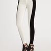 Rag & Bone Twotone Skinny Jeans in Black - Lyst