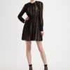 Red Valentino Crepe Jersey Lace Dress in Black - Lyst