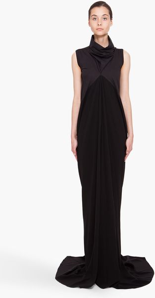Rick Owens Black Mermaid Dress - Lyst