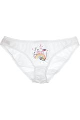 Stella McCartney Olympics Embroidered Cotton and Silkblend Briefs