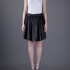 Acne Romantic Leather Skirt in Black - Lyst