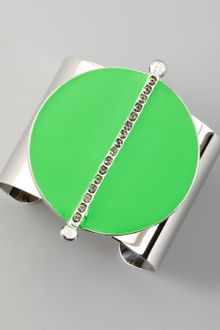 Paige Novick Neon Semicircle Cuff Lime - Lyst