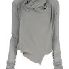 Rick Owens Asymmetric Top in Gray (grey) - Lyst