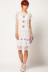 Asos Asos Salon Kaftan Dress with Bright Embroidery