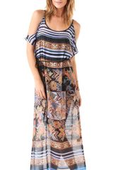 Clover Canyon Barcode Floral Maxi Dress