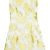 Diane Von Furstenberg Carpreena Mini Rose Jacquard Dress in Yellow (rose) - Lyst
