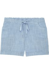 Elizabeth And James Burke Drawstring Cottonchambray Shorts