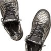 Giuseppe Zanotti Python print Leather Hightop Sneakers in Brown (silver) - Lyst