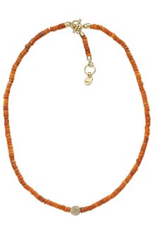 Michael Kors Michael Coral Beaded Necklace 16 - Lyst