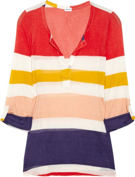 Splendid Striped Jersey Top in Multicolor (multicolored) - Lyst
