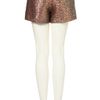 Topshop Premium Sequin Shorts in Brown (copper) - Lyst