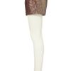Topshop Premium Sequin Shorts in Brown (copper) - Lyst