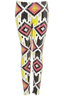 Topshop Aztec Sequin Leggings - Lyst