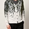 Alexander Mcqueen Ivyprint Cardigan in Black for Men (cream) - Lyst