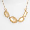 Alexis Bittar Elements Stone Link Necklace in Gold (gold/ multi) - Lyst