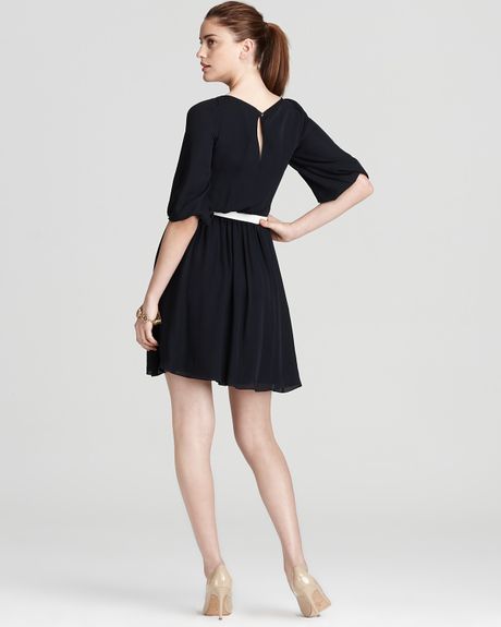 alice olivia navy dress