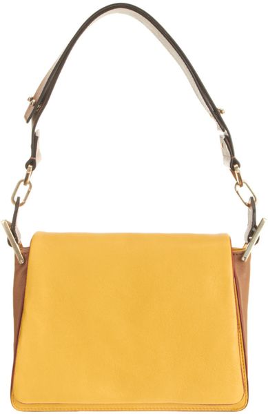 Chloé Colorblock Jade Medium Shoulder Bag in Yellow (mimosa) - Lyst