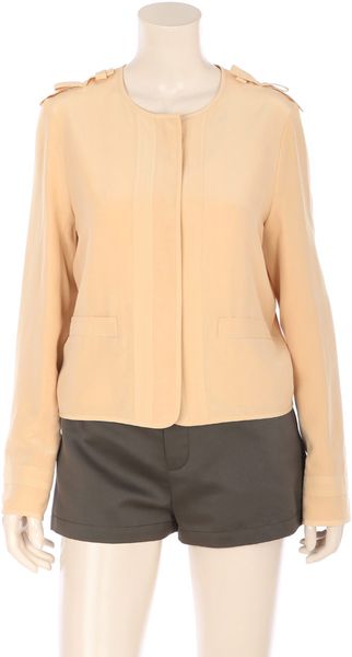 Chloé Silk Blouse Jacket - Lyst
