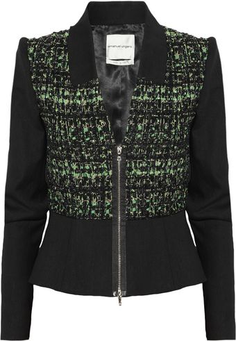 Emanuel Ungaro Tweed and Cottonblend Twill Jacket - Lyst