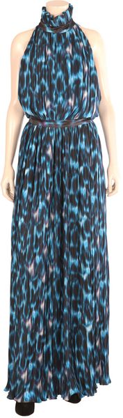Erdem Washed Crepe Pleated Dress in Blue - Lyst