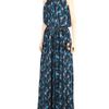 Erdem Washed Crepe Pleated Dress in Blue - Lyst