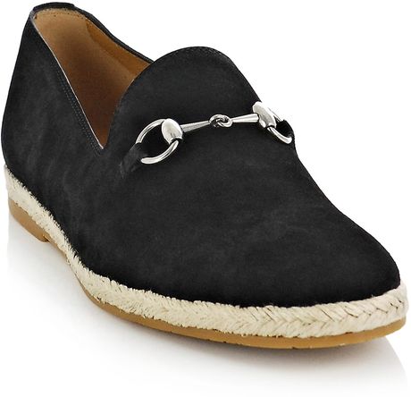 snaffle suede loafers gucci