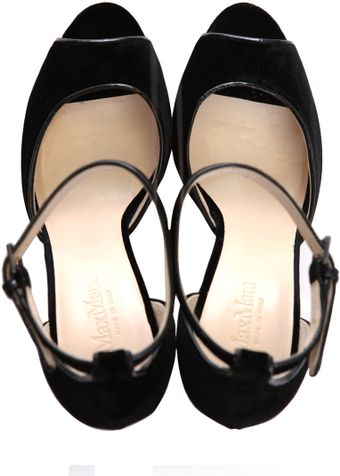 Max Mara Cadice Peeptoe Shoes - Lyst