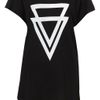 Topshop Double Triangle Tshirt By Illustrated People in Black - Lyst