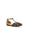 Zara Flat Jelly Sandals in Gold - Lyst