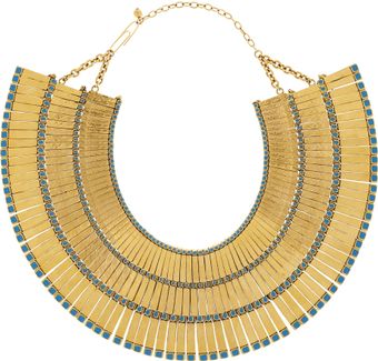 Aurelie Bidermann Mendoza 18karat Goldplated Enameled Necklace - Lyst