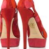 Charlotte Olympia Valentine Heart Appliqué Suede Pumps in Red - Lyst