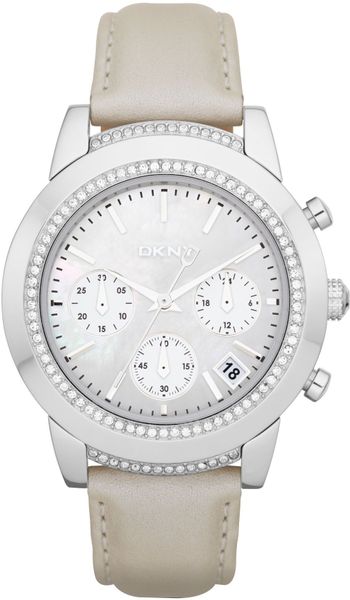 Dkny Streetsmart watch in Beige (biscuit) - Lyst