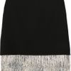 Elizabeth And James Fitzgerald Fringed Silkcrepe Skirt in Black - Lyst