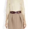 Oscar De La Renta Pyramidstud Leather Belt in Purple (wine) - Lyst