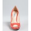 Prada Coral Platform Peep Toes in Pink (coral) - Lyst