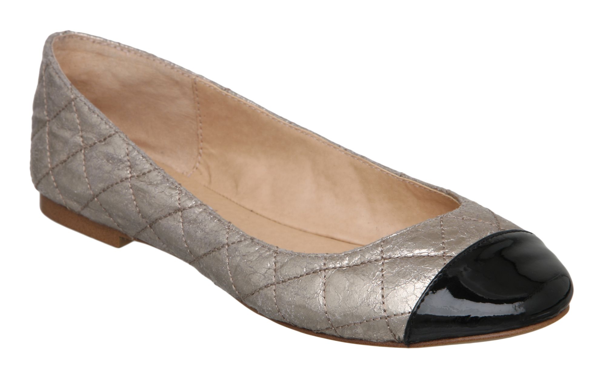 Steve Madden Kwilted Sm Quilted Toecap Pumps in Silver | Lyst