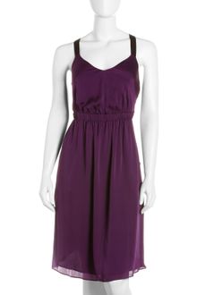Theory Crossback Silk Dress - Lyst
