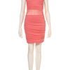 Topshop Ruched Mesh Dress By Dress Up Topshop in Pink (rose) - Lyst